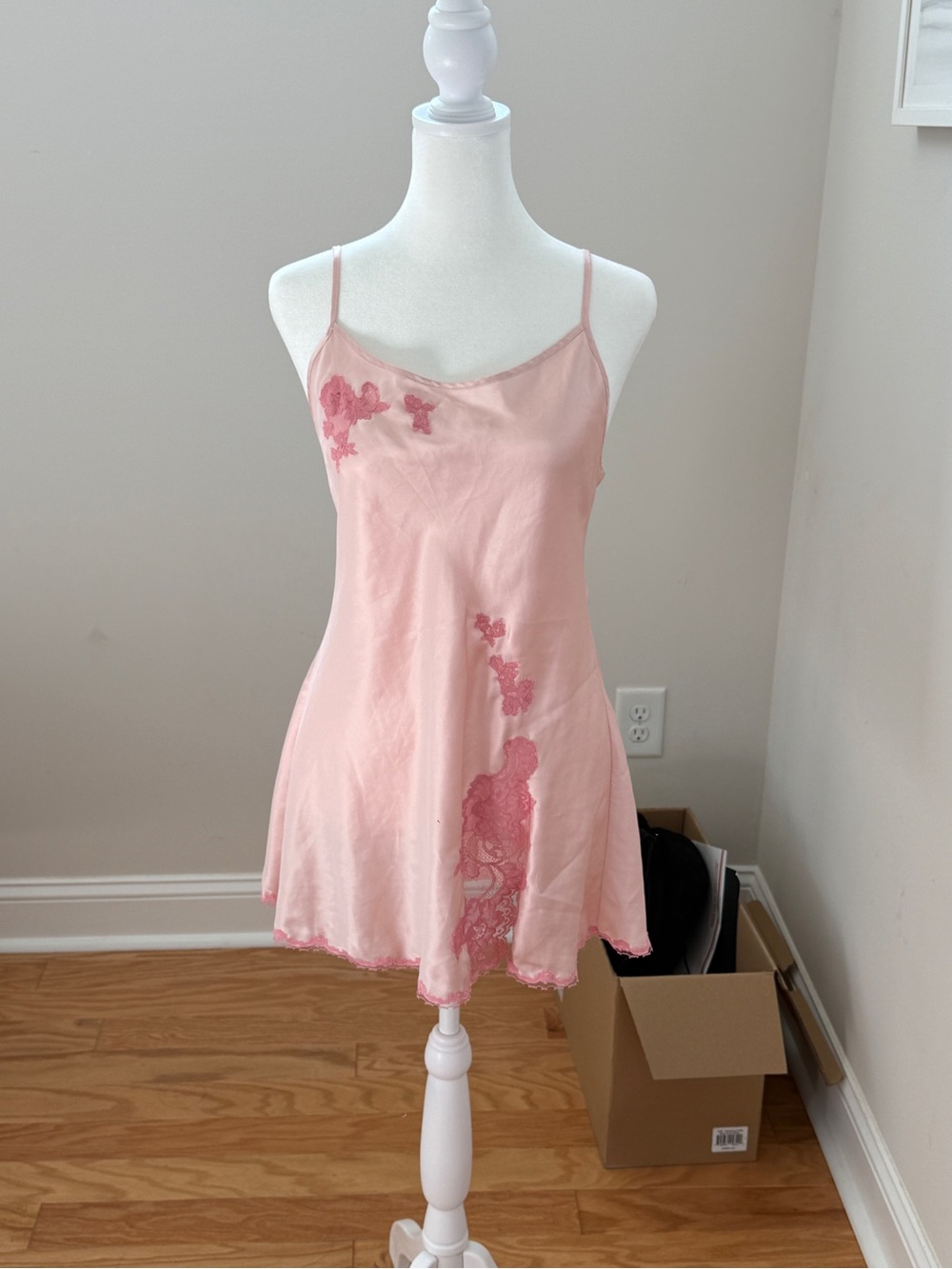 Victoria's Secret Blush Pink Lace-Accent Slip